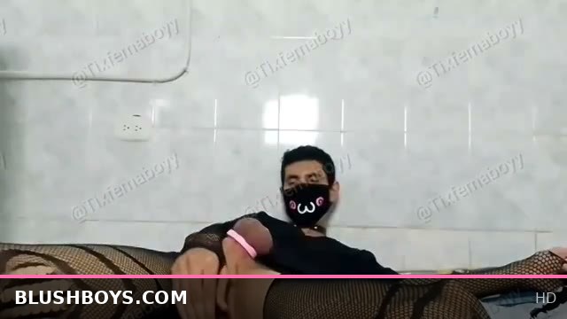 Femboy Pleasures Himself with a Dildo Solo Session