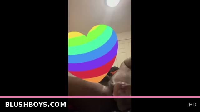 Sissy Boy Fucks His Ass Deep With a Huge Dildo