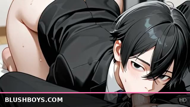 Mature CEO Creampies Femboy Assistant’s Ass in Office Encounter