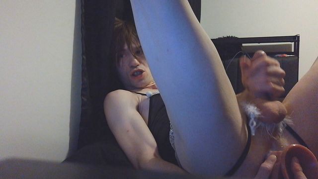 Femboy Flexing and Stretching Playfully in Sensual Session