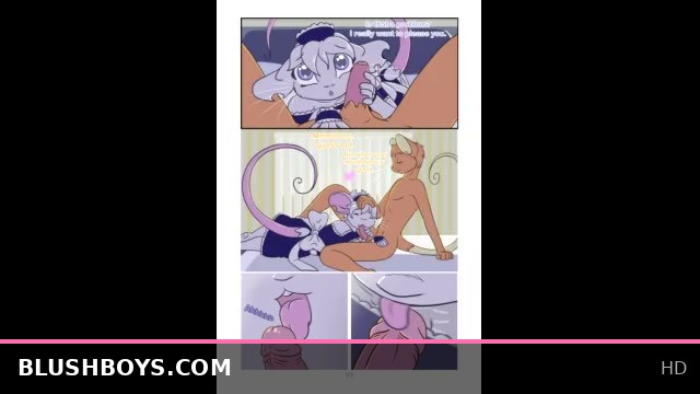 Morning Maid Fantasy with Femboy Furry Comic Adventures